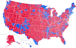 Presidential popular votes by county.