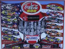 2006 Coca-Cola 600 program cover, with artwork by NASCAR artist Sam Bass. The painting is called "Coca-Cola 12 Pack!"