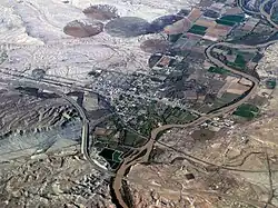 Aerial of Green River, Utah