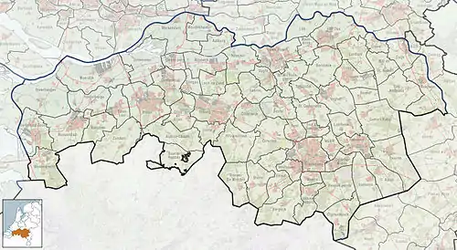 Position of Vught in the maps of the Netherlands and North Brabant