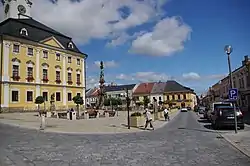 Palackého Square with the Marian column