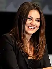 Colour photograph of Mila Kunis in 2012