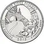 Blue Ridge Parkway quarter