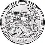 2016 America The Beautiful Quarters - Theodore Roosevelt North Dakota Reverse