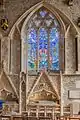 The Parish Church of St Thomas the Martyr – one of the windows with stained glass