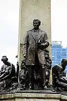 Close-up image of Rizal's statue at the Rizal Monument in Manila