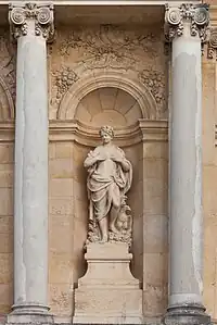 Baroque Ionic columns on the garden façade of the Palace of Versailles, Versailles, France, by Jules Hardouin-Mansart, 1678–1688