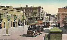 Tramway in Floriana, Valletta in 1929