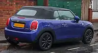Rear view with the Union Jack rear lights