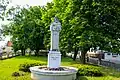 Saint Stephen statue. Created by sculptor Imre Bukóczy from Tokaj, it was unveiled in 2001.