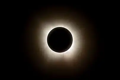 Totality as seen from Cleveland, Ohio