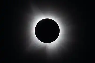 Totality as seen from Dallas, Texas