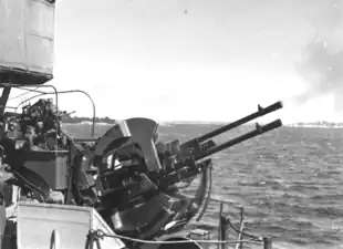 20 mm akan m/38 during a firing exercise