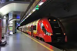 Fast Urban Railway at Chopin Airport station