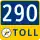 290 Toll Road marker