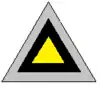 A three toned triangular organisational symbol