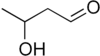 Skeletal formula of 3-hydroxybutanal