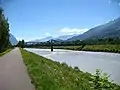 Schaan–Buchs bridge, the only railway bridge between Liechtenstein and Switzerland