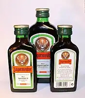 St. Hubert's stag is the logo of Jägermeister ("Master Hunter") liqueur.