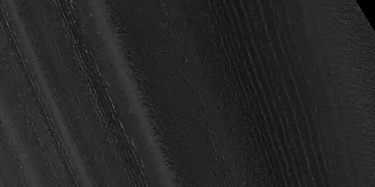 Close view of layers exposed in northern ice cap, as seen by HiRISE under HiWish program