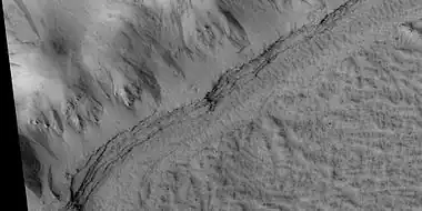 Close view of layers, as seen by HiRISE under HiWish program