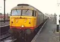 No.47373 in revised Railfreight "red stripe" livery.