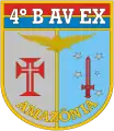 Coat of arms of the 4th Aviation Battalion of the Brazilian Army