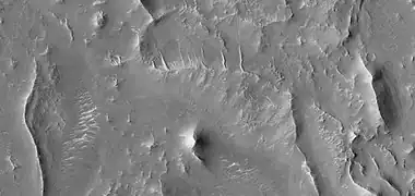 Close view of groups of ridges, as seen by HiRISE under HiWish program