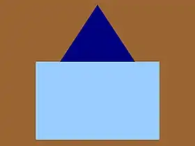 The distinguishing patch of the 58th Battalion, CEF.