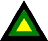 A three toned triangular organisational symbol