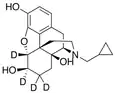 Chemical structure of 6β-Naltrexol-d4