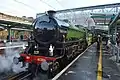 Fresh from overhaul "61306 Mayflower" in Carlisle wearing BR Apple Green.