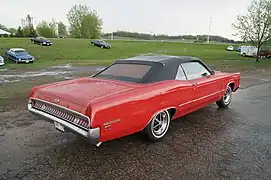 1969 Mercury Monterey convertible, rear