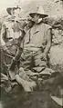 A Garland mortar in a trench with men of the 6th battalion