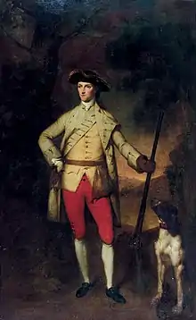 Portrait of James Hamilton, 6th Duke of Hamilton by Gavin Hamilton, which hung in the Long Gallery