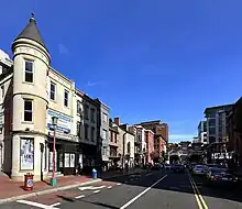 The 700 block of H Street NW in Chinatown. Constructed in the 19th century, the buildings are designated as contributing properties to the Downtown Historic District.