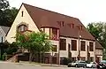 Tudor Revival-style church building at 800 Luttrell Street