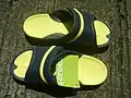 Crocs Slides with label tag