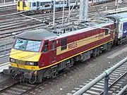 90035 at Euston in EWS livery.