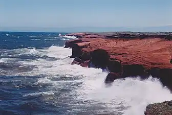 Cap aux Meules, coast between L'Étang-du-Nord and Fatima.