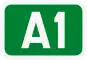 A1 motorway shield}}