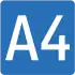 Motorway A4 shield}}