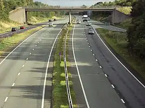 A55 road, Vicar's Cross 1.JPG