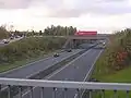 A5 at Milton Keynes looking north at its junction with the A509