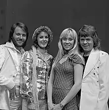 ABBA, winners of the 1974 and 2005's 50th anniversary contests for Sweden.