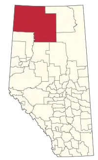 Location within Alberta