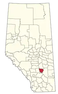 Location within Alberta