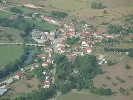 An aerial view of Ambacourt