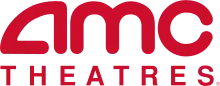 The letters "AMC" with the word "THEATRES" underneath it is shown.