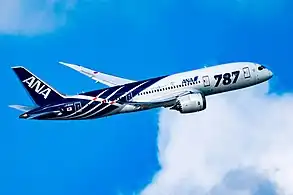 Boeing 787-8 in special 787 launch livery